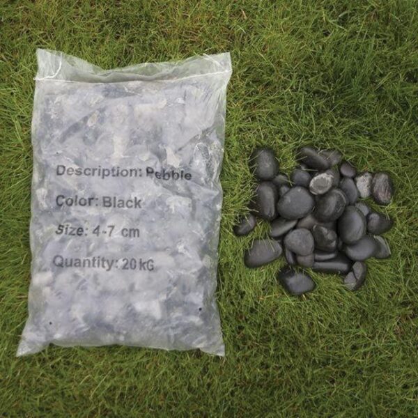 Pebbles Black Polished Piatra Decorativa
