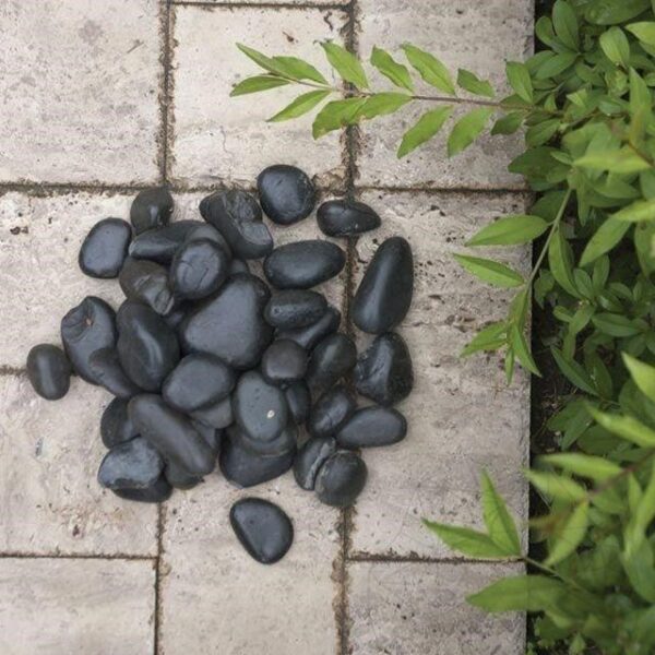 Pebbles Black Polished Piatra Decorativa