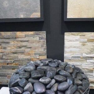 Pebbles Black Polished Piatra Decorativa